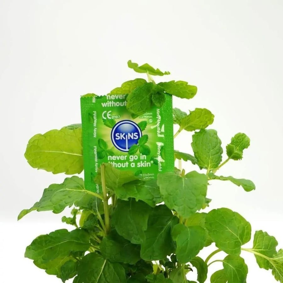 اسكينز واقي ذكري بالنعناع   8 حبات SKINS CONDOM MINT 8 CONDOMS