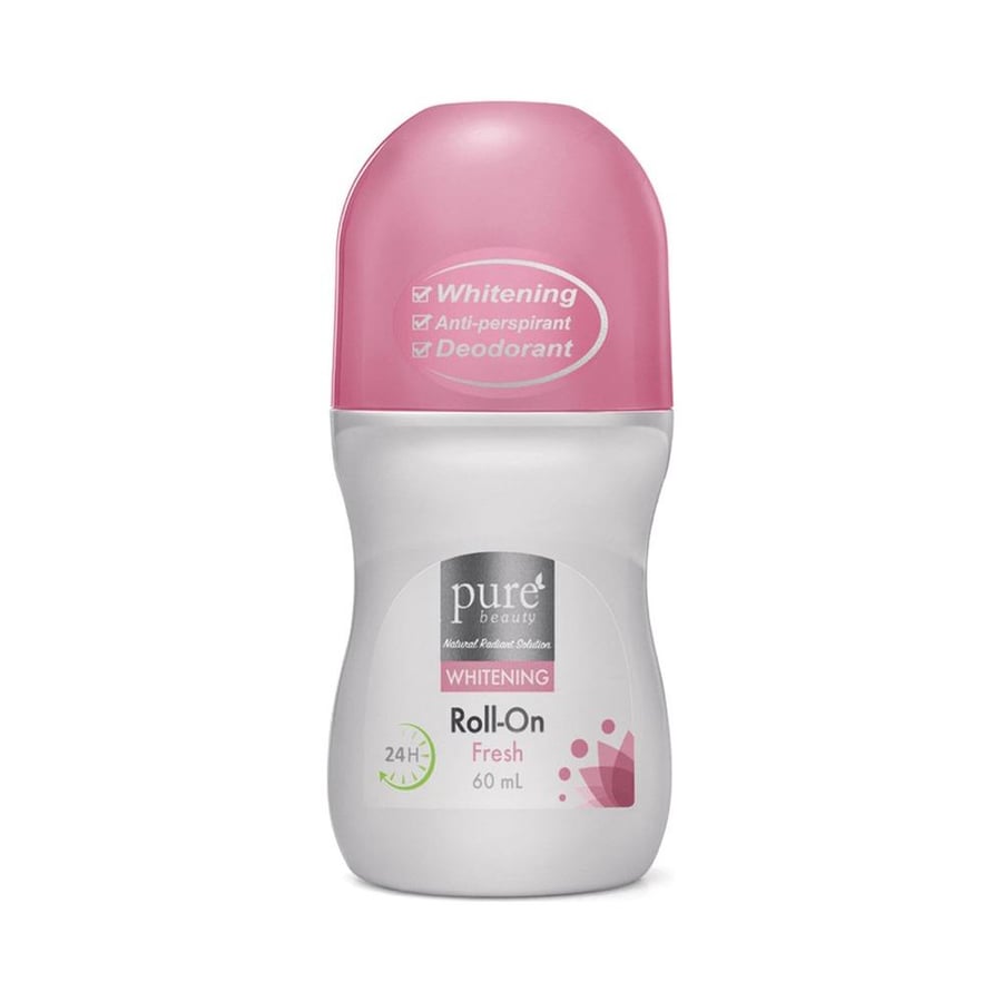 بيور بيوتي رول أن المفتح المقاوم للتعرق فريش 60مل PURE BEAUTY WHITENING ROLL-ON FRESH 60ML (0606)