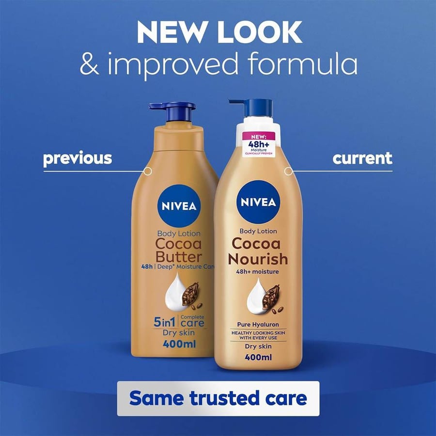 نيفيا لوشن للجسم 400 مل زبدة الكاكاو NIVEA BODY LOTION 400ML COCOA BUTTER (19093)