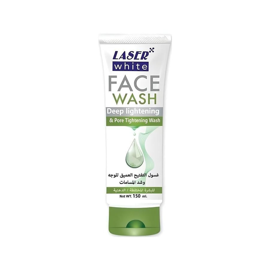 ليزر وايت غسول الوجه 150 مل للبشرة المختلطة LASER WHITE FACE WASH 150 ML OILY COMBINATION SKIN -12360