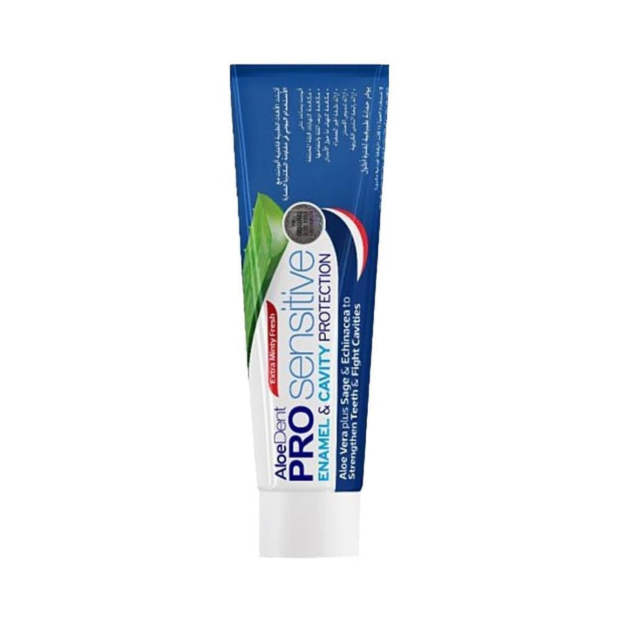 ألودنت معجون اسنان التركيبه المتطوره لحماية المينا ومكافحة التسوس 75مل ALOEDENT T.P 75 ML PRO SENSITIVE ENAMEL&CAVITY PROTECTION -(2564)