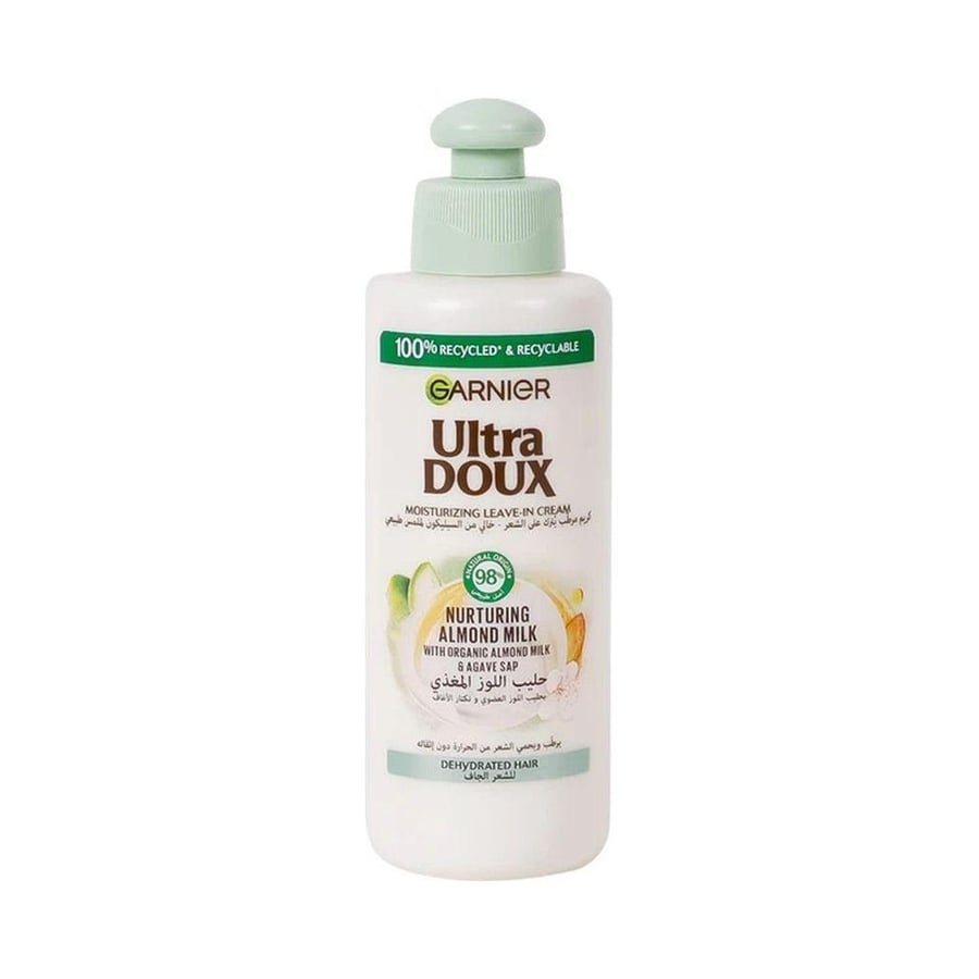 غارنيه كريم التغذية 200مل بالحليب واللوز المغذي 200مل GARNIER ULTRA DOUX CREAM ALMOND MILK 200ML (1848)