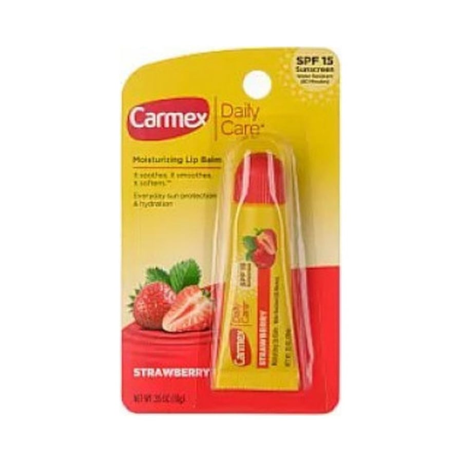 كارمكس بلسم ترطيب لشفاه 10جرام بالفراولة CARMEX MOISTURIZING LIP BALM 10GM STRAWBERRY - 9808