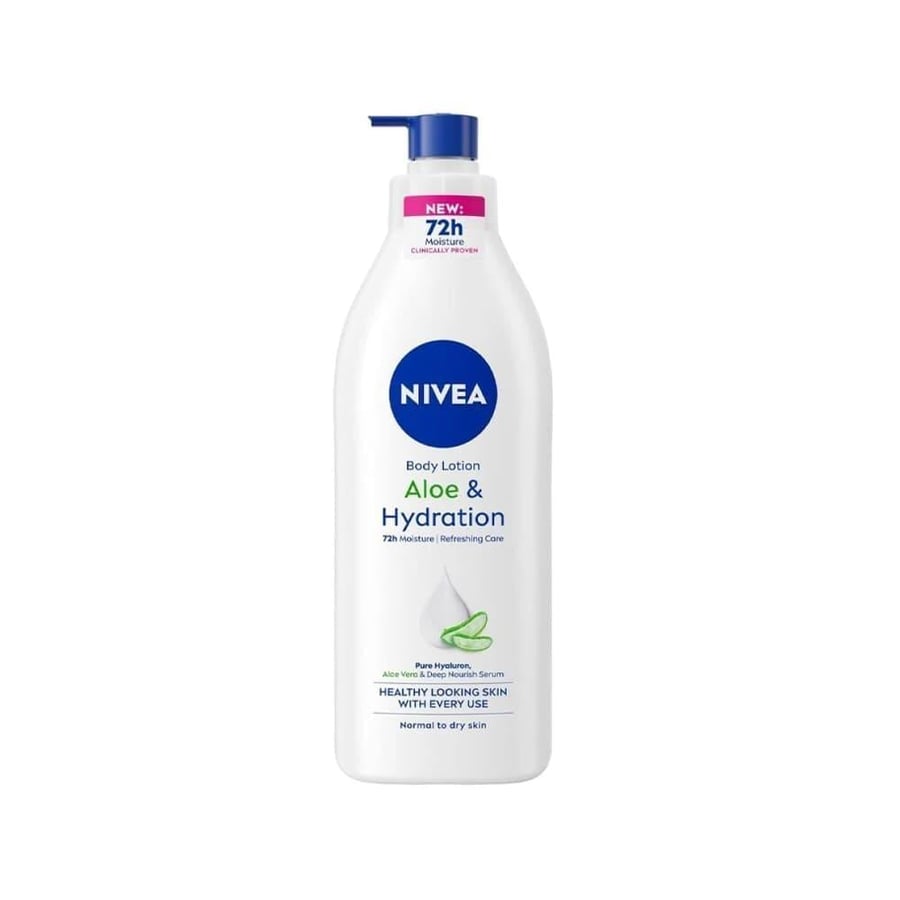 نيفيا لوشن للجسم 625 مل صبار ومرطب NIVEA BODY LOTION 625ML ALOE AND HYDRATION LOTION (90643)