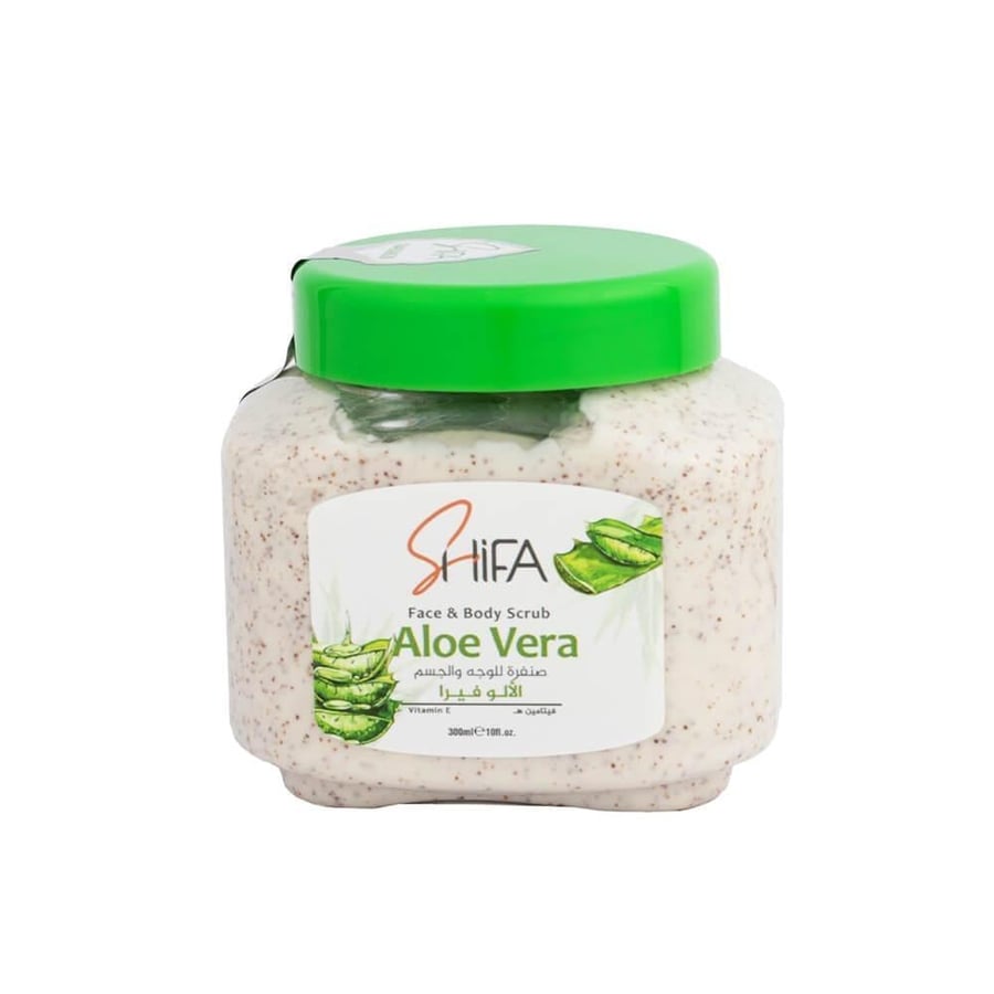 صنفرة الوجه والجسم شفا الوفيرا 300مل SHIFA SCRUB 300ML ALOE VERA