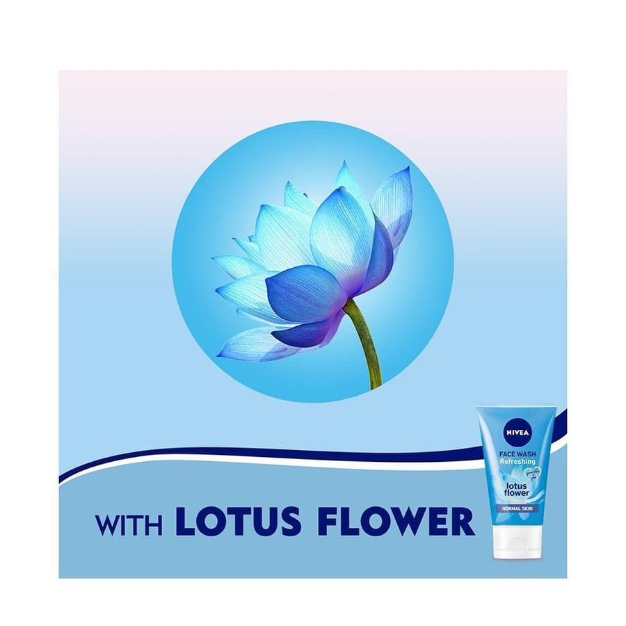 نيفيا غسول الوجه المنعش 150مل (زهرة اللوتس) NIVEA FACE WASH REFRESHING LOTUS FLOWER 150ML (69325)