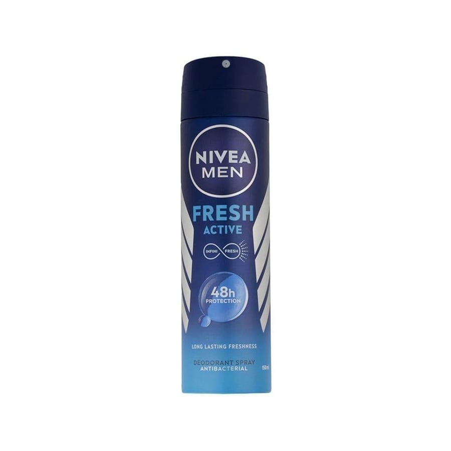 نيفيا بخاخ مزيل عرق للرجال فرش اكتف 150مل NIVEA DEO SPRAY 150 ML FRESH ACTIVE MEN -16002