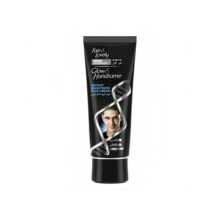 جلو (فير) اند هانسم  كريم 50 غ ماكس فيرنس لمعان قوي ( اسود ) GLOW (FAIR) AND HANDSOME CREAM 50GM MAX FAIRNESS INSTANT BRIGHTNESS BLACK (566897)