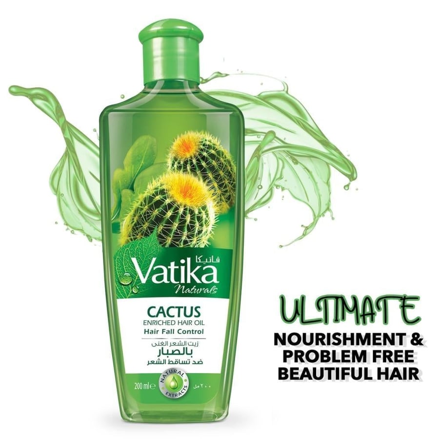 فاتيكا زبت الشعر 200 مل الغني الصبار VATIKA HAIR OIL 200 ML CACTUS -651034