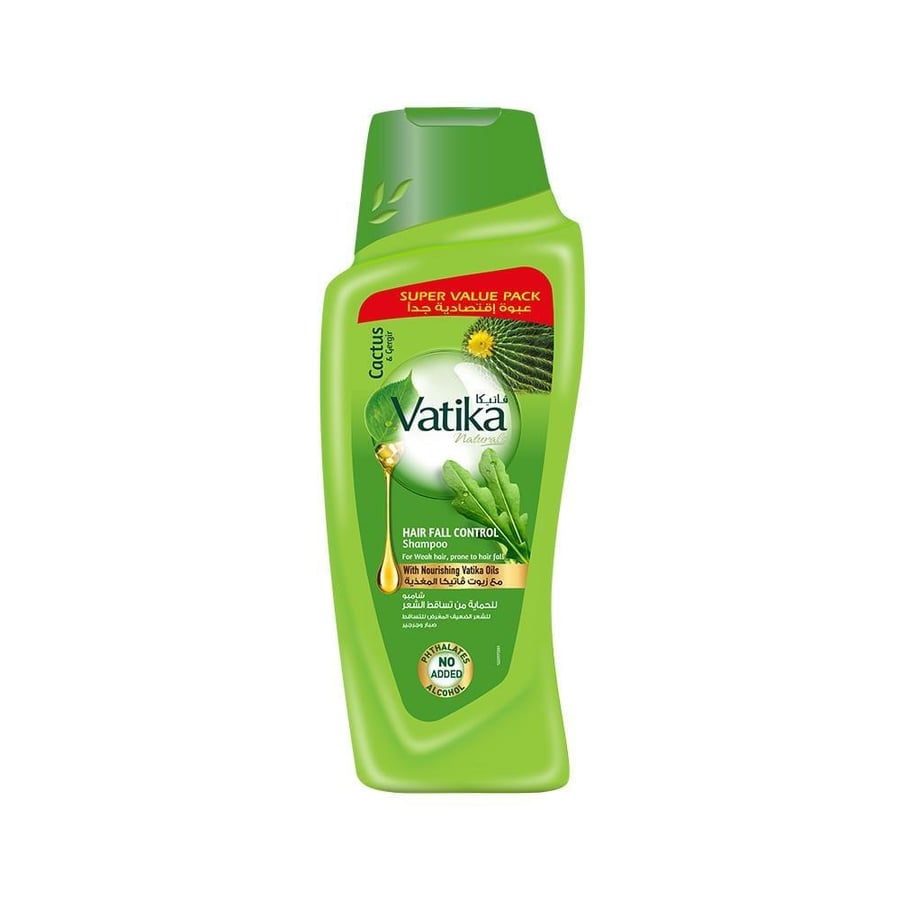 فاتيكا شامبو 700 مل حمايه من تساقط  الشعربالصبار والجرجير VATIKA SHAMPOO 700 ML HAIR FALL CONTROL CACTUS - GARGIR (702002)