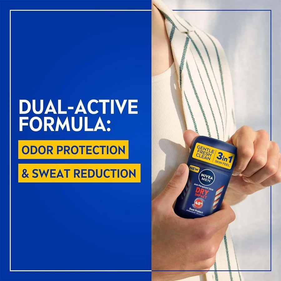 نيفيا ستيك 50مل دراي امبكت للرجال  3في 1 7929 NIVEA STICK 50ML DRY IMPACT 3IN 1 7929