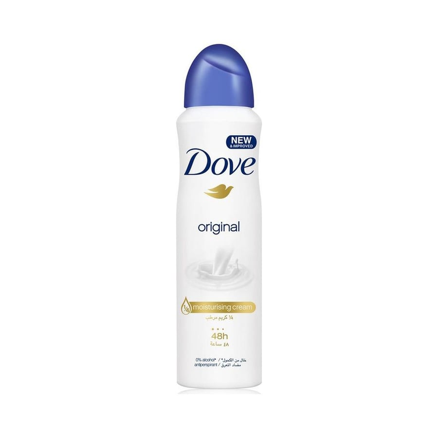 دوف بخاخ مزيل عرق اوريجنال 150مل DOVE SPRAY 150ML ORIGINAL 25241