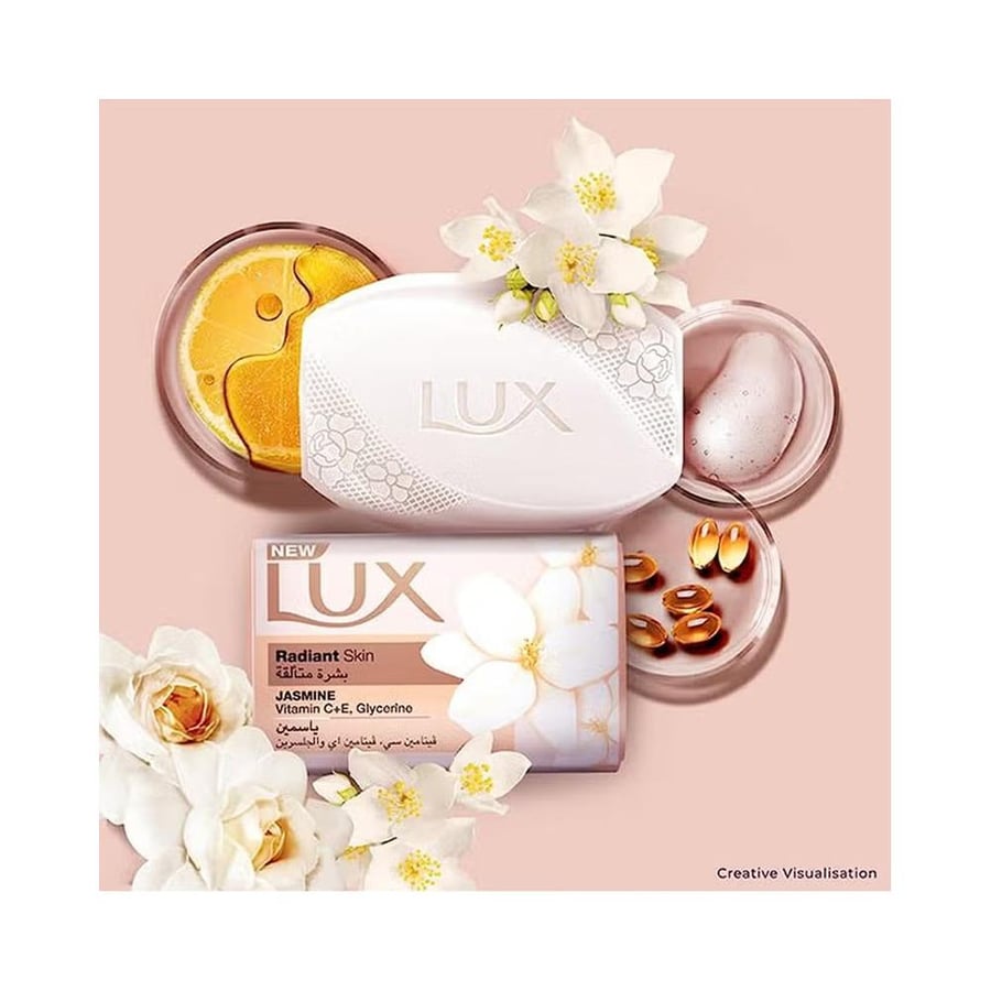 لوكس صابون 75 جم بشرة متالقة ياسمين LUX SOAP 75 GM RADIANT SKIN JASMINE  (84672)