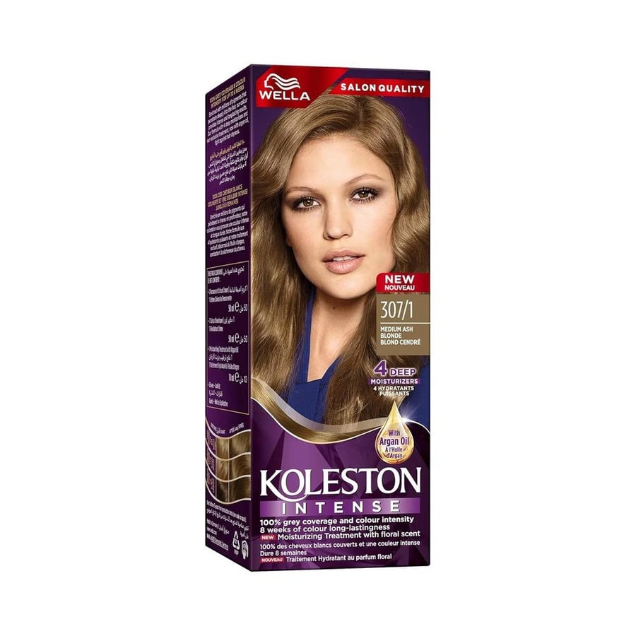ويلا كولستون صبغة شعر انتنس 50مل - اشقر متوسط 307/0 WELLA KOLESTON INTENSE 50ML - 307/0 MEDIUM BLONDE BLOND (68681)