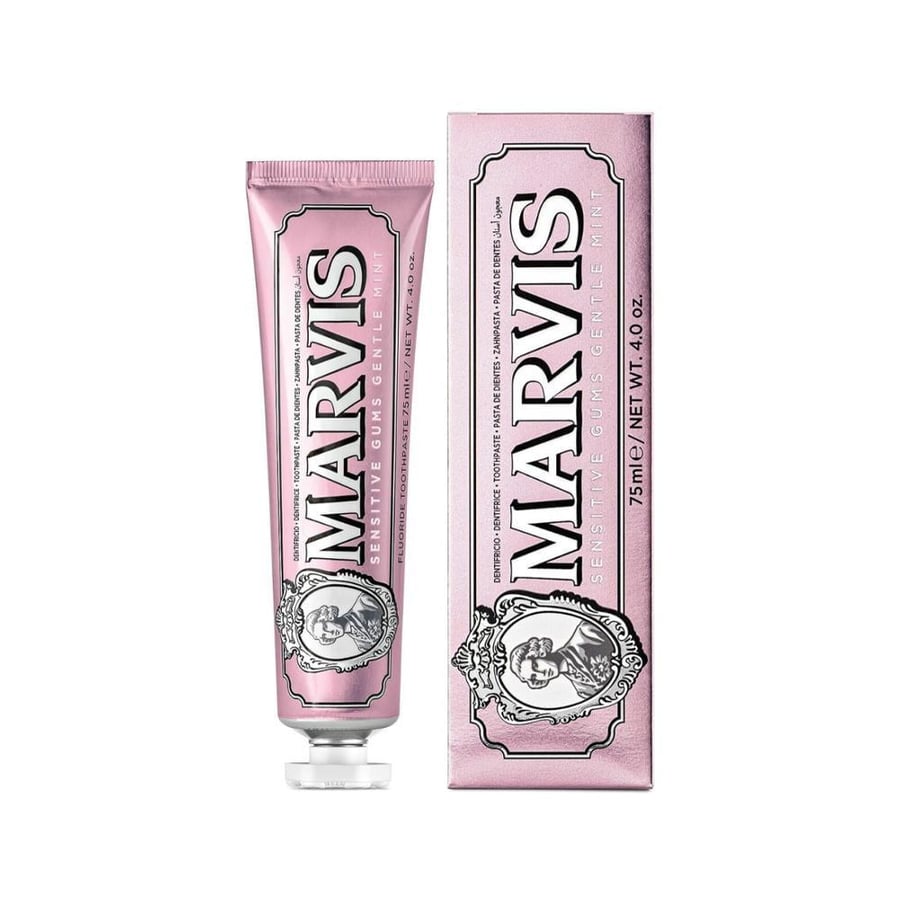 مارفيس معجون اسنان 85 مل للثة الحساسة بنكهة النعناع الخفيف  -وردي MARVIS T.P 85ML SENSITIVE GUMS GENTLE MINT -PINK (112425)