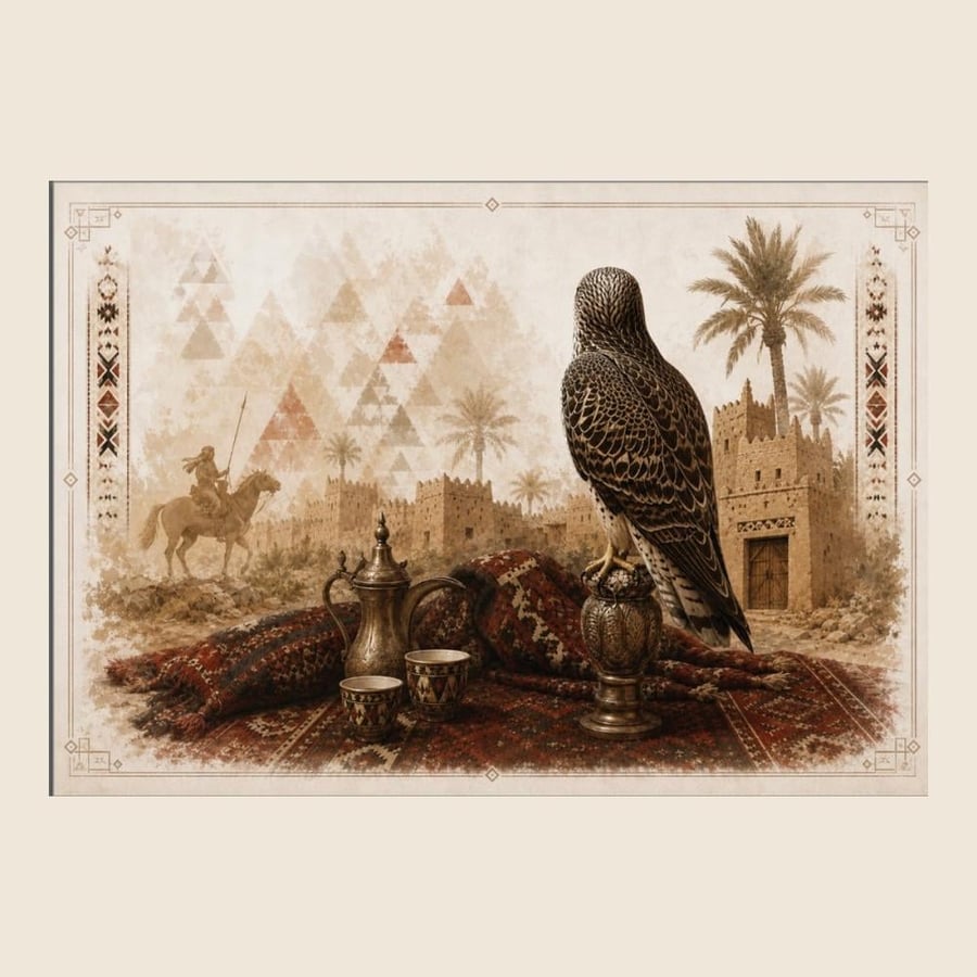 لوحة الصقر أبو فهد