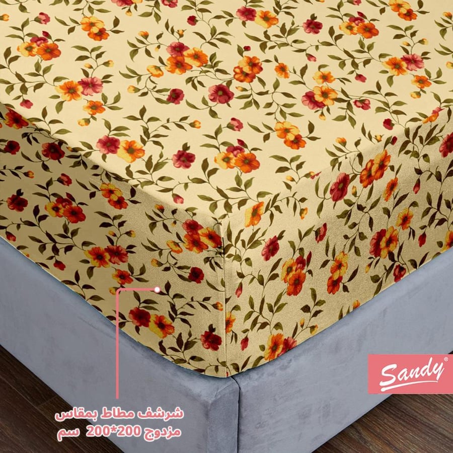 Sandee double elastic sheet set 200x200 cm - 980