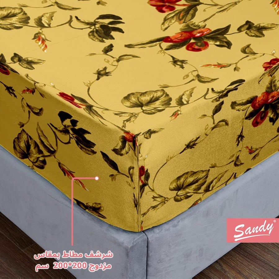 Sandy bed sheet set "single wide" 200x120 cm - floral 993