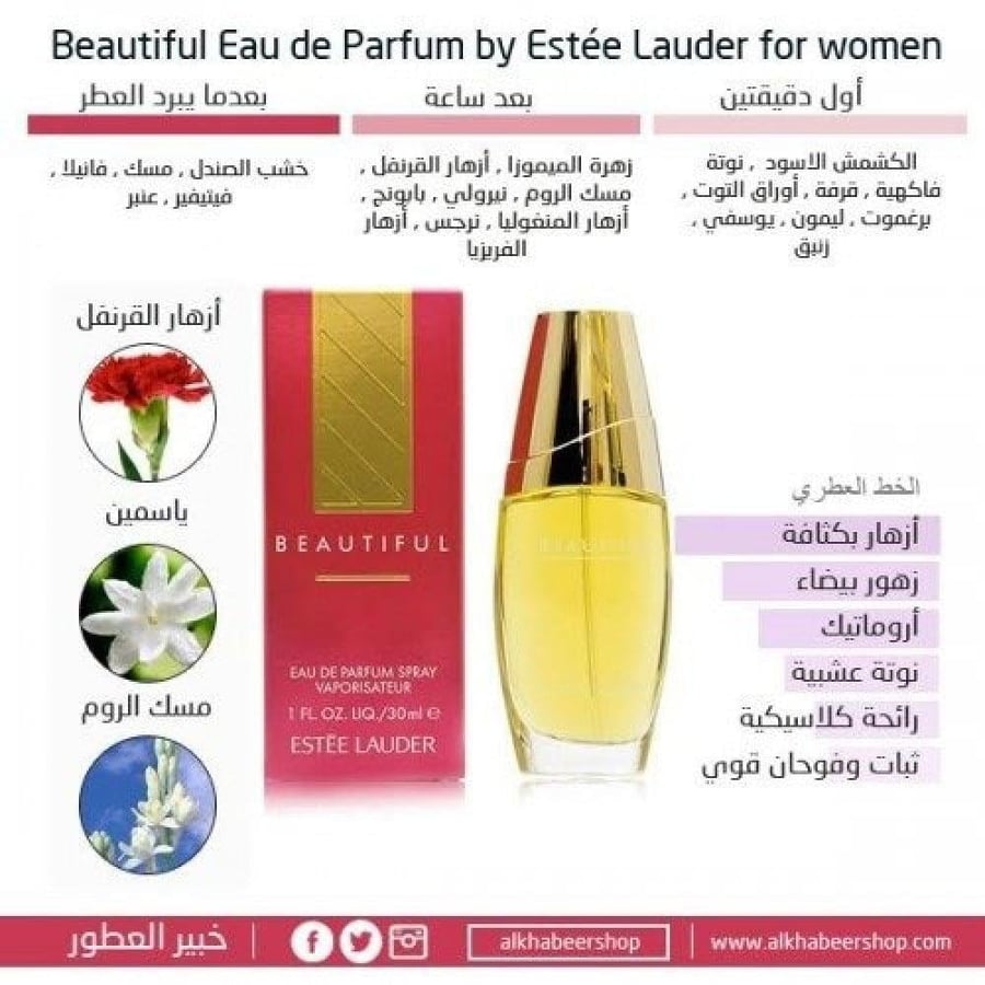 عطر استي لودر بيوتفل او دو بارفيوم 30مل