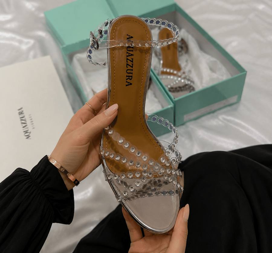 AQUAZZUR كعب عالي وفصوص