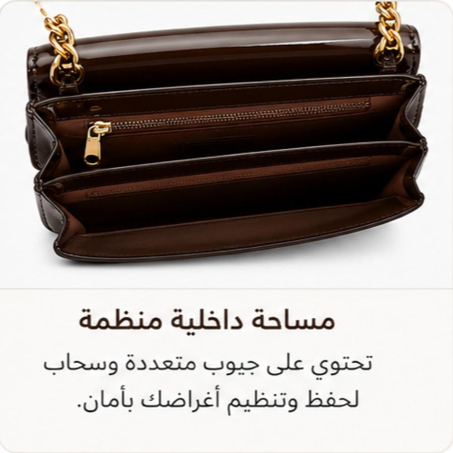 شنط كتف نسائية COACH بسلسلة