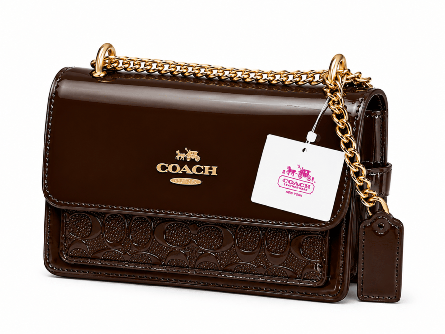 شنط كتف نسائية COACH بسلسلة