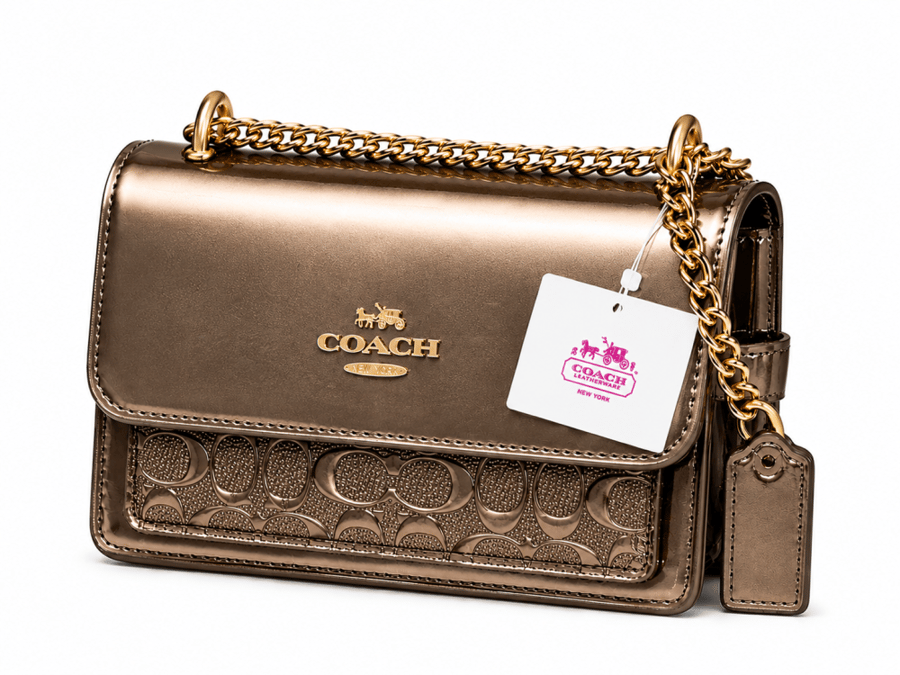 شنط كتف نسائية COACH بسلسلة