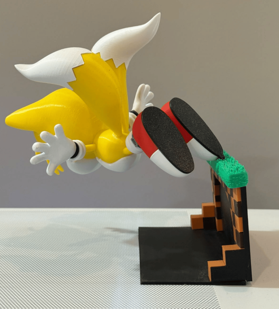 مجسم تيلز ثلاثي الأبعاد – Sonic ⚡