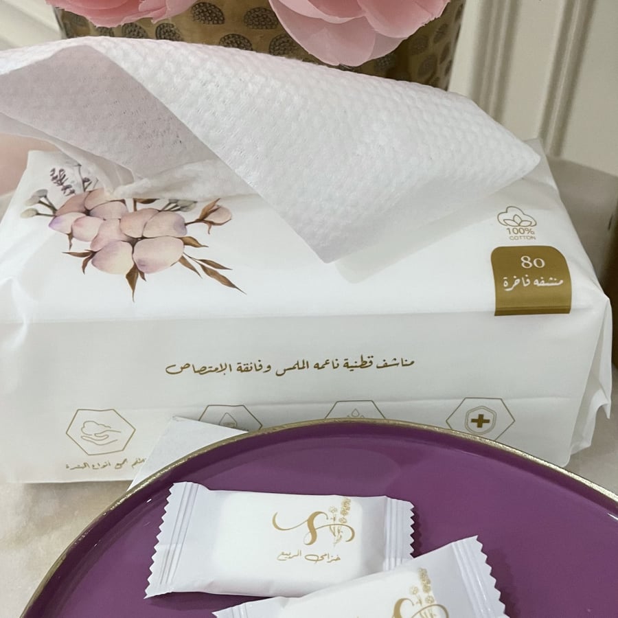 Carton of dry cotton tissues (12 packs)
