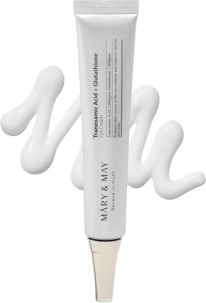 Mary&May Tranexamic Acid + Glutathione Eye Cream كريم العين لإزالة الهالات و تفتيح تحت العين