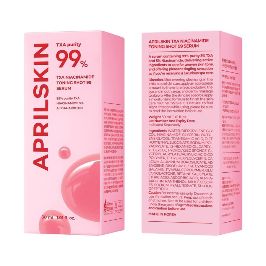 سيروم أبريل سكن الكوري APRILSKIN TXA Niacinamide Toning Shot 99 Serum