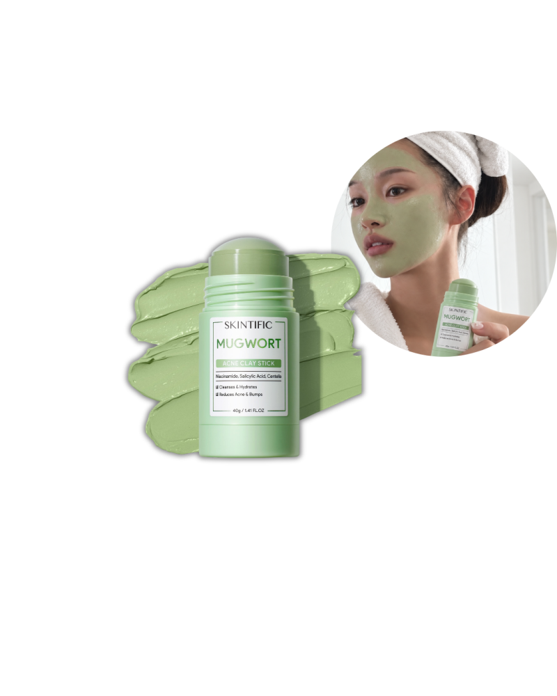 SKINTIFIC Mugwort Acne Clay Stick ماسك الماقوورت المهدئ  للبشرات المعر