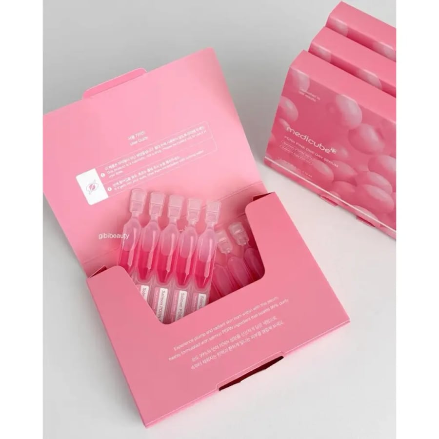Medicube PDRN PINK ONE DAY SERUM ميدكيوب حمض السالمون النقي متعدد الاس
