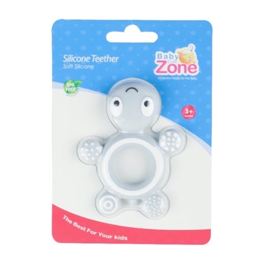 BABY ZONE عضاضة سيليكون بشكل سلحافاة 8258