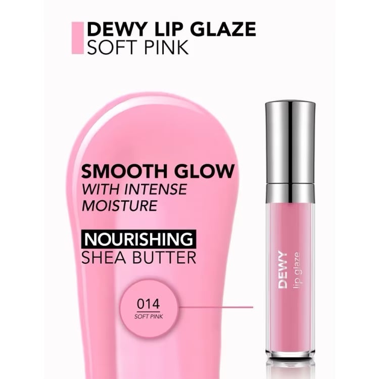 Lip gloss Dewy Lip Gloss from Flormar - 014 Soft Pink (4.5 g)