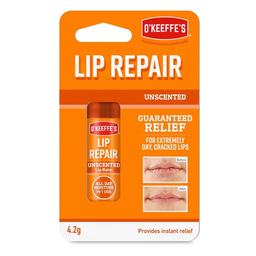 O'KEFFE'S LIP REPAIR UNSCENTED LIP BALM 4.2G