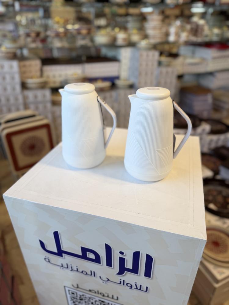 طقم ترامس قطعتين بحجم 1 لتر مع ضمان حفظ الحرارة 8 ساعات