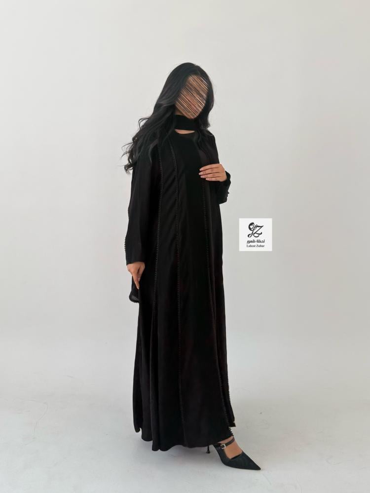 عبايه عروب بقماش سيراميك اندنوسي اصلي بتدخيل كلفه ناعمه