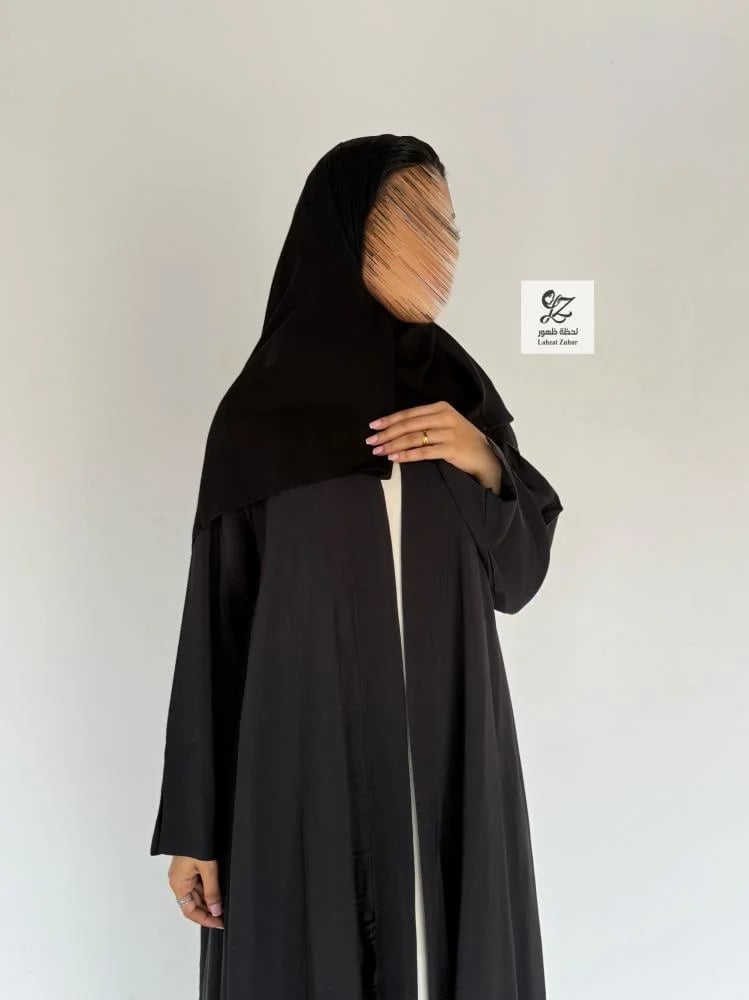 عبايه دبل كلوش حرير ياباني