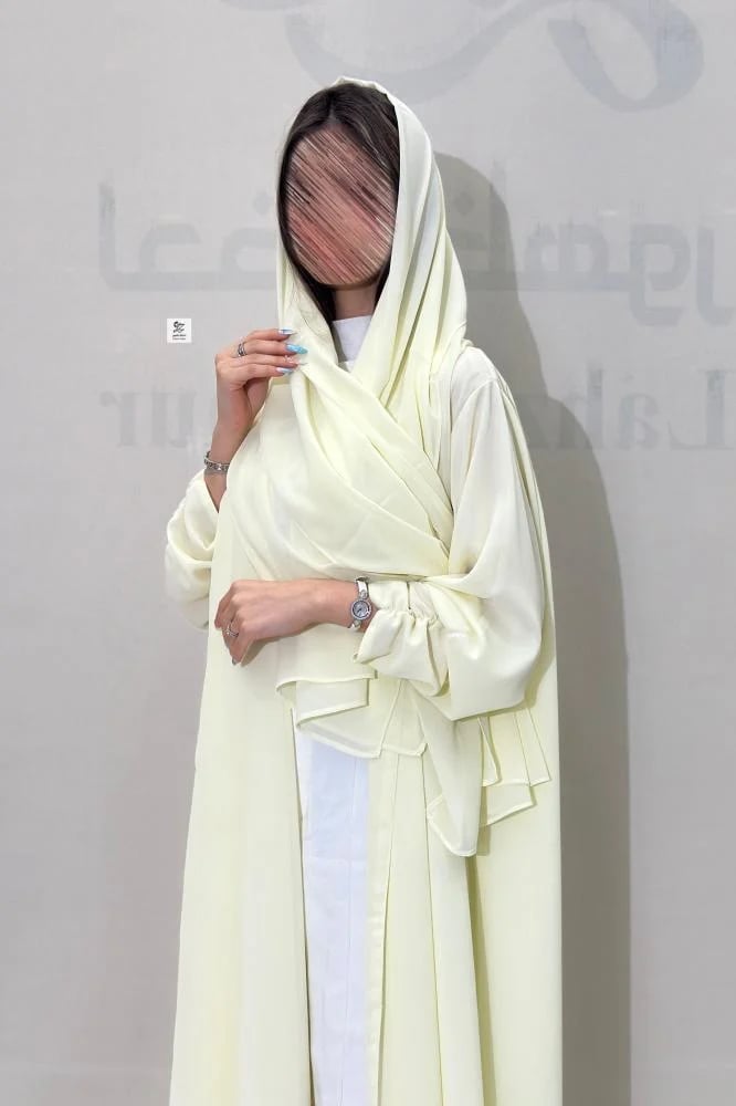 عبايه ضي كلوش بقماش جورجيت