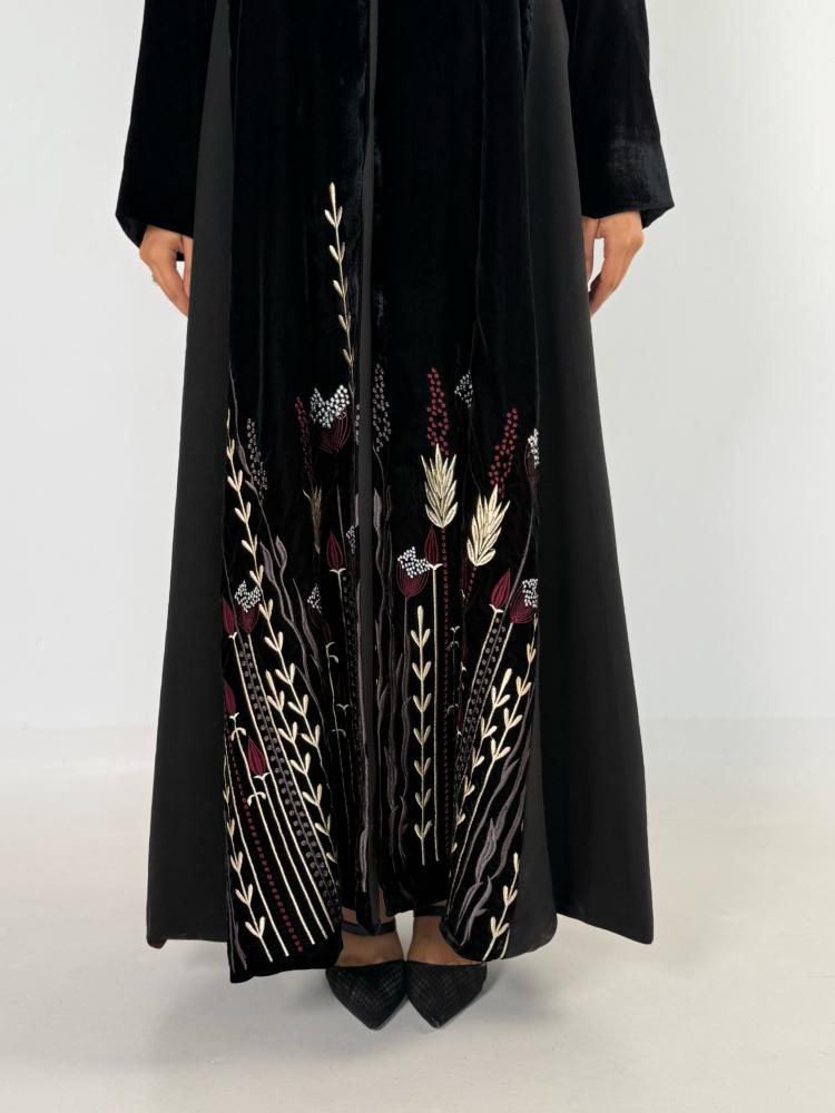Blazer title with Korean velvet fabric with creativity crepe
