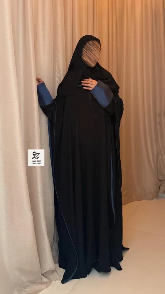 عبايه طله بكم تفته كحلي
