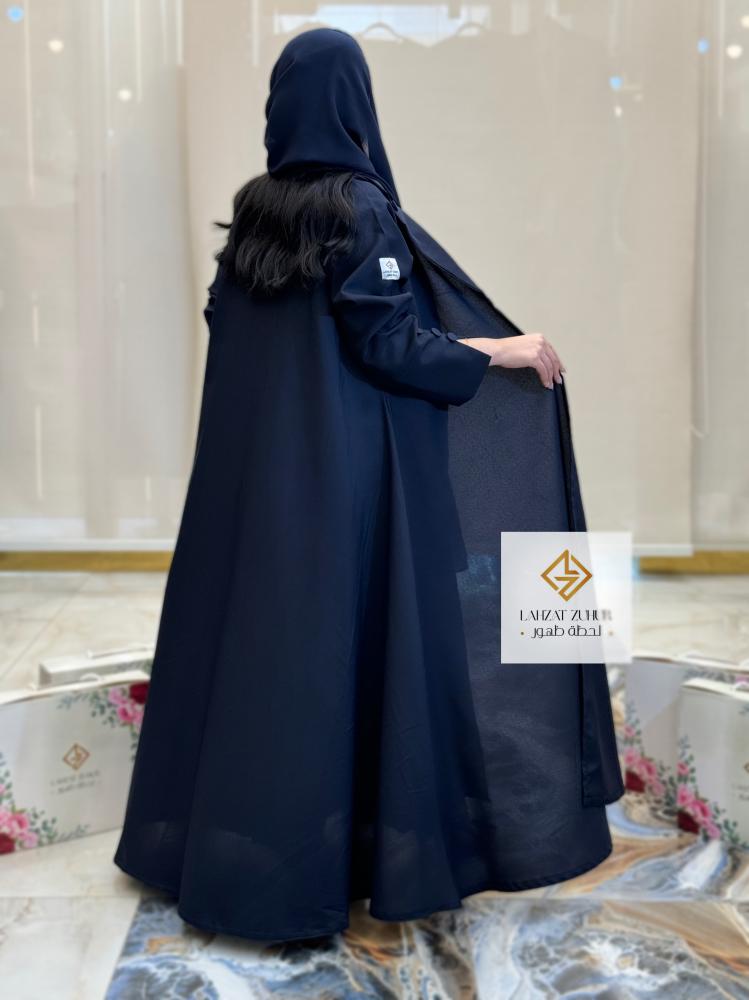 كلوش بليزر بقماش كريب كحلي