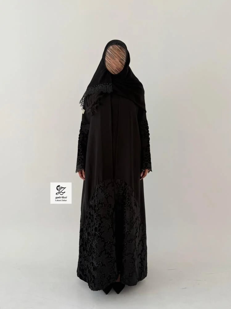 عبايه دينا بقماش اندونسي بتدخيل جوبير مخمل