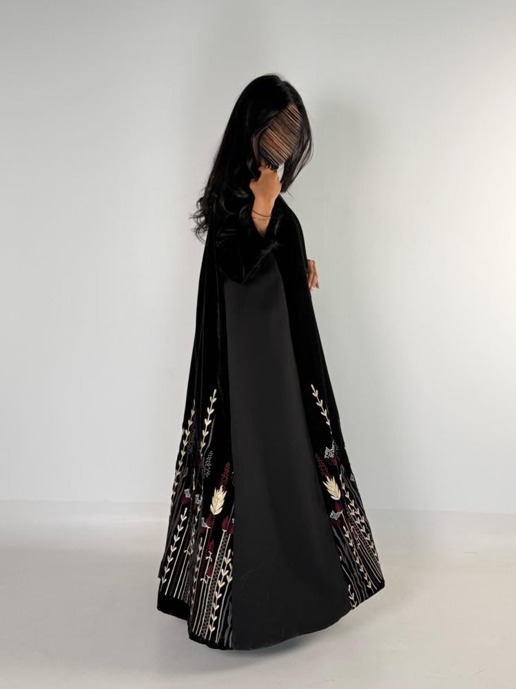 Blazer title with Korean velvet fabric with creativity crepe