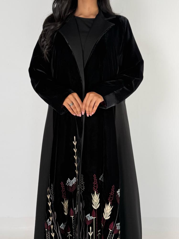 Blazer title with Korean velvet fabric with creativity crepe