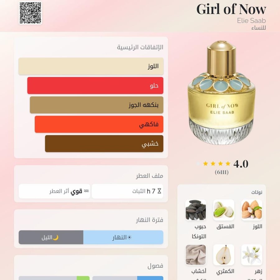 عطر إيلي صعب جيرل أوف ناو أو دو بارفيوم 90 مل للنساء