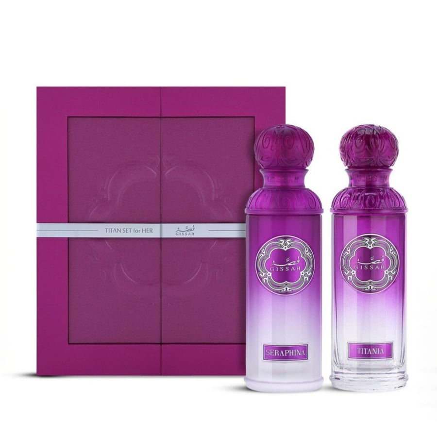 مجموعة عطور قصة تايتن هير حبتين - 2 × 90 مل للنساء
