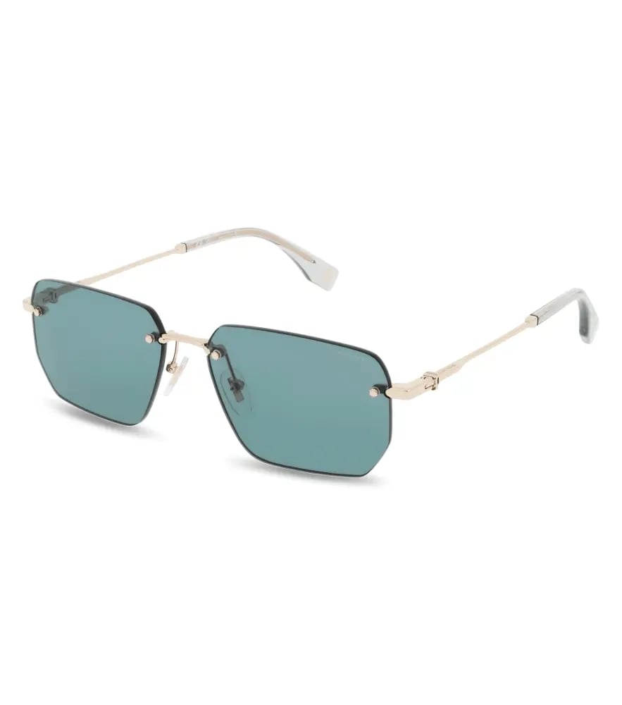 Police SPLQ89-57 Gold Sunglasses