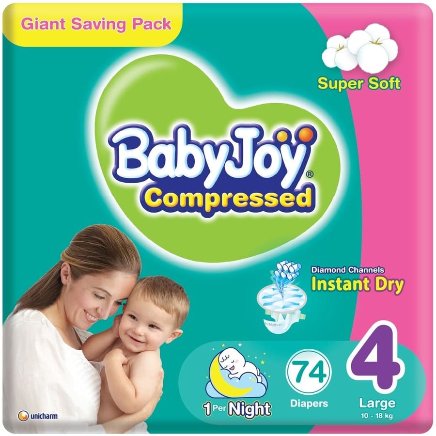 Baby Joy Size (4) 74 Diapers